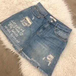 Trafaluc By Zara "I Am Denim" Jean Collection Skirt